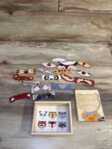 Animal Emotions Wooden Puzzle Box 18pc