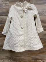 NEW Blueberi Boulevard 2pc Dress Coat & Tulle Dress White sz 3T