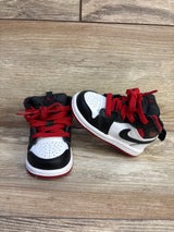 Air Jordan 1 Mid TD 'Gym Red Black Toe' Sneakers sz 4c