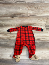 Carter's Buffalo Plaid Blanket Sleeper Red sz 6m