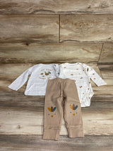 Just One You 3pc My First Thanksgiving Set White sz 12m