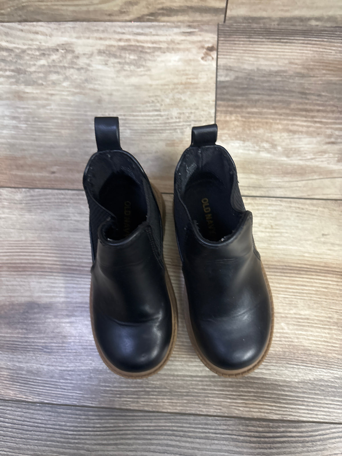 Old Navy Faux Leather Chelsea Boots Black sz 7c