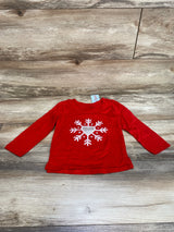 NEW Cat & Jack Sequin Snowflake Shirt Red sz 2T - Me n Mommy To Be