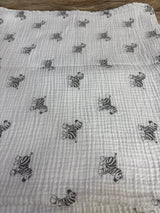 Amazing Baby Newborn Muslin Swaddle Blanket Zebra Print