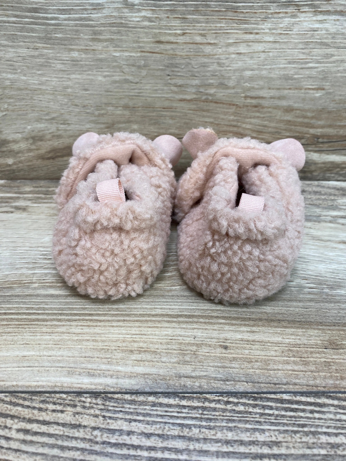 Old Navy Critter Sherpa Slippers Pink sz 12-18m