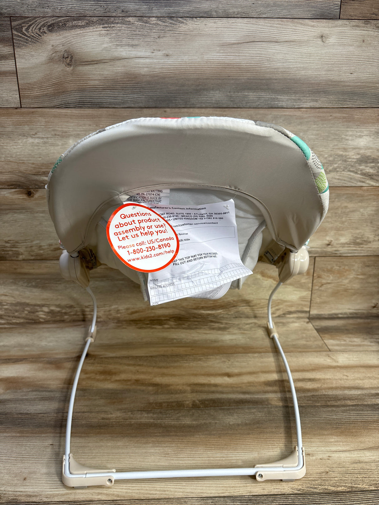 NEW Bright Starts Happy Safari Vibrating Baby Bouncer