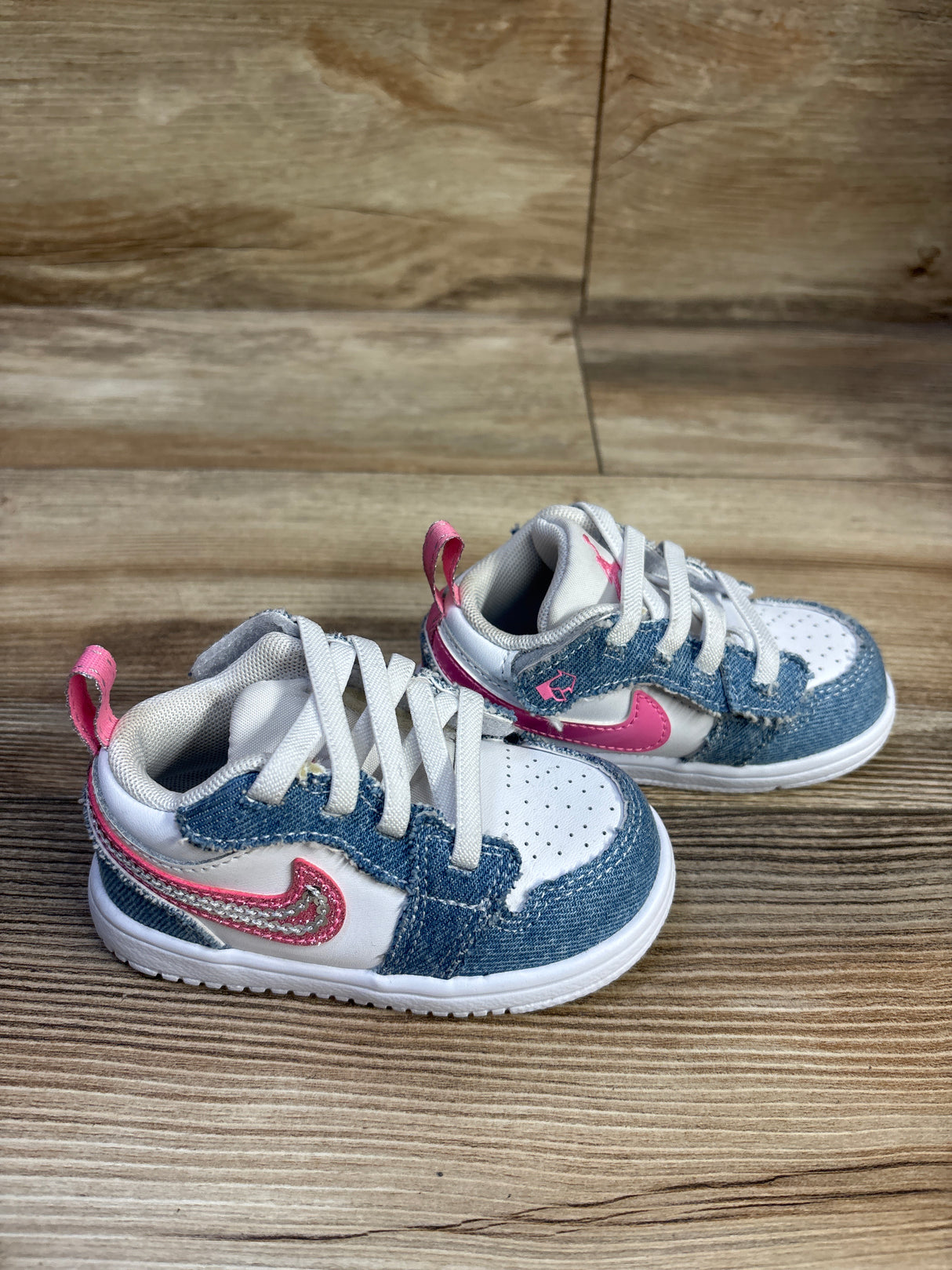 Jordan 1 Low ALT Denim Sequin Sneakers sz 5c