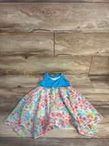 Jona Michelle  Ruffled Floral Sheer Dress White sz 3T