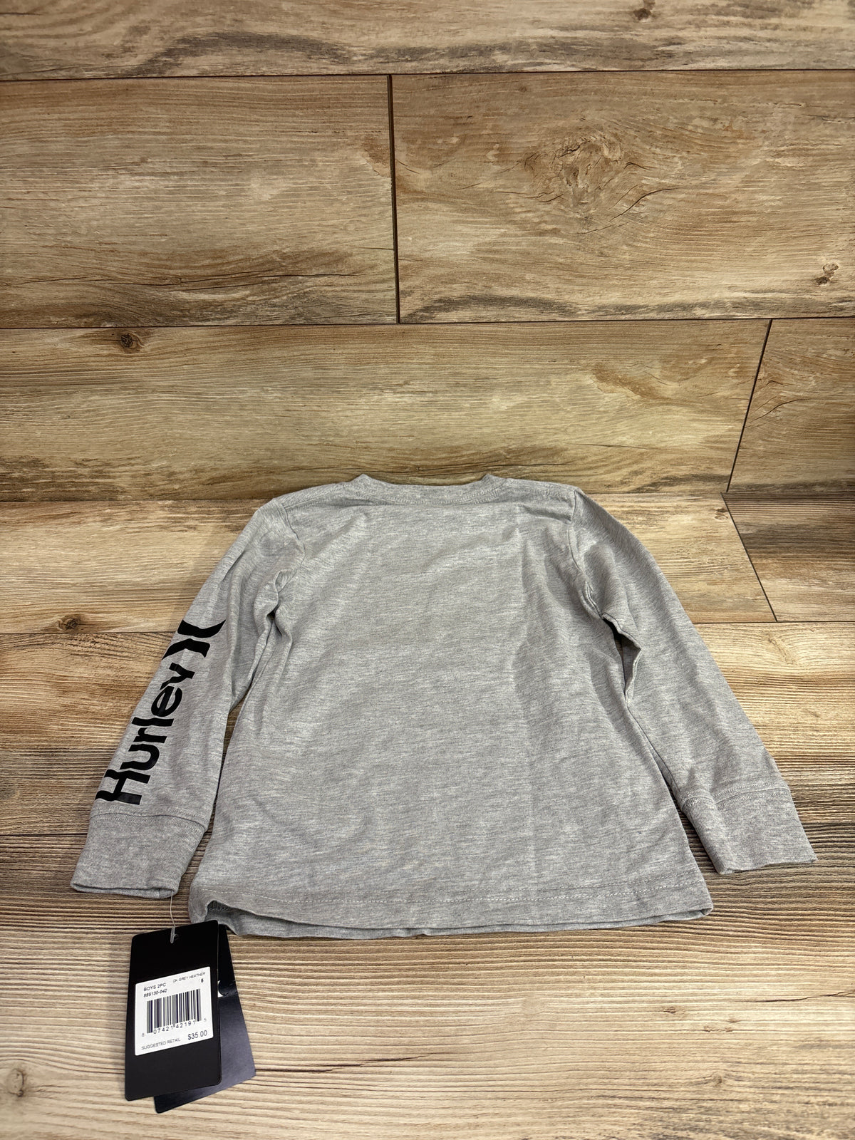 NEW Hurley Long Sleeve Shirt Grey sz 4-5T