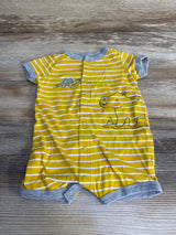 Carter's Striped Shortie Romper Yellow sz 9m