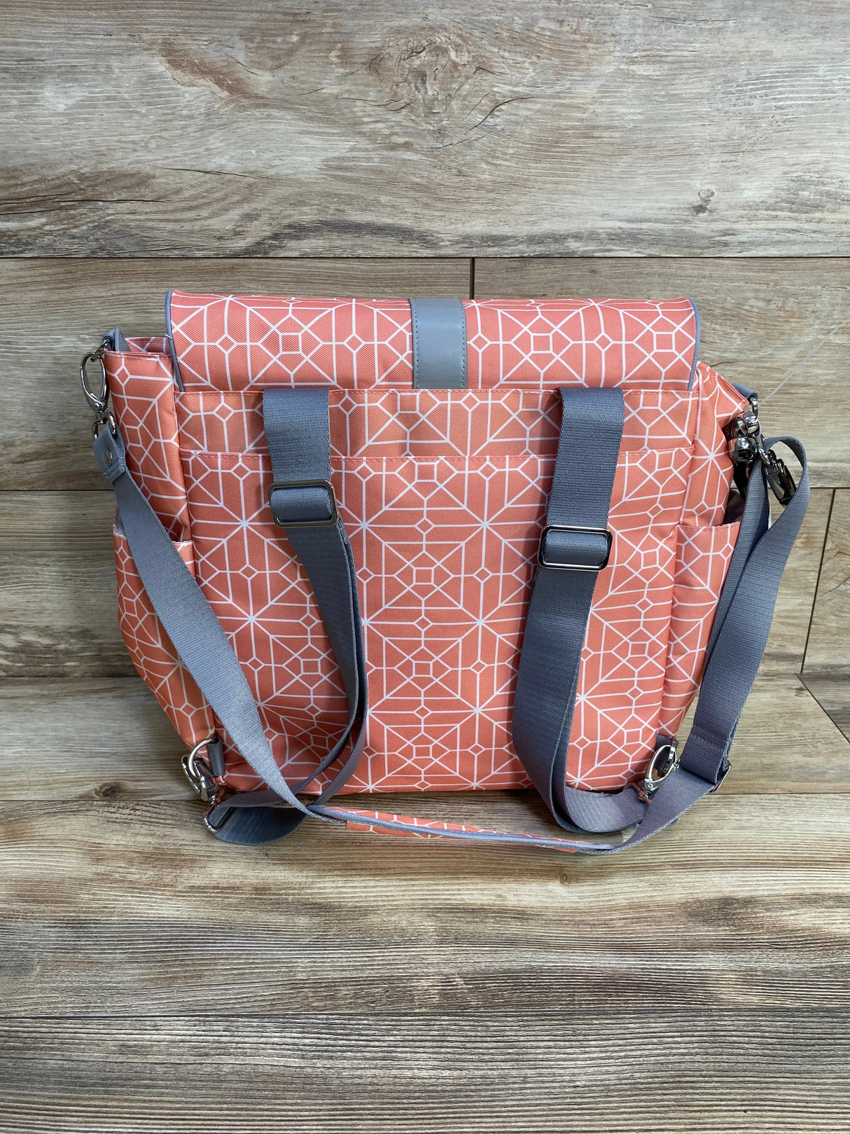 NEW JJ Cole Backpack Diaper Bag, Coral
