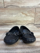 Minibella Soft Leather Slip-On Boat Shoes Black sz 6c