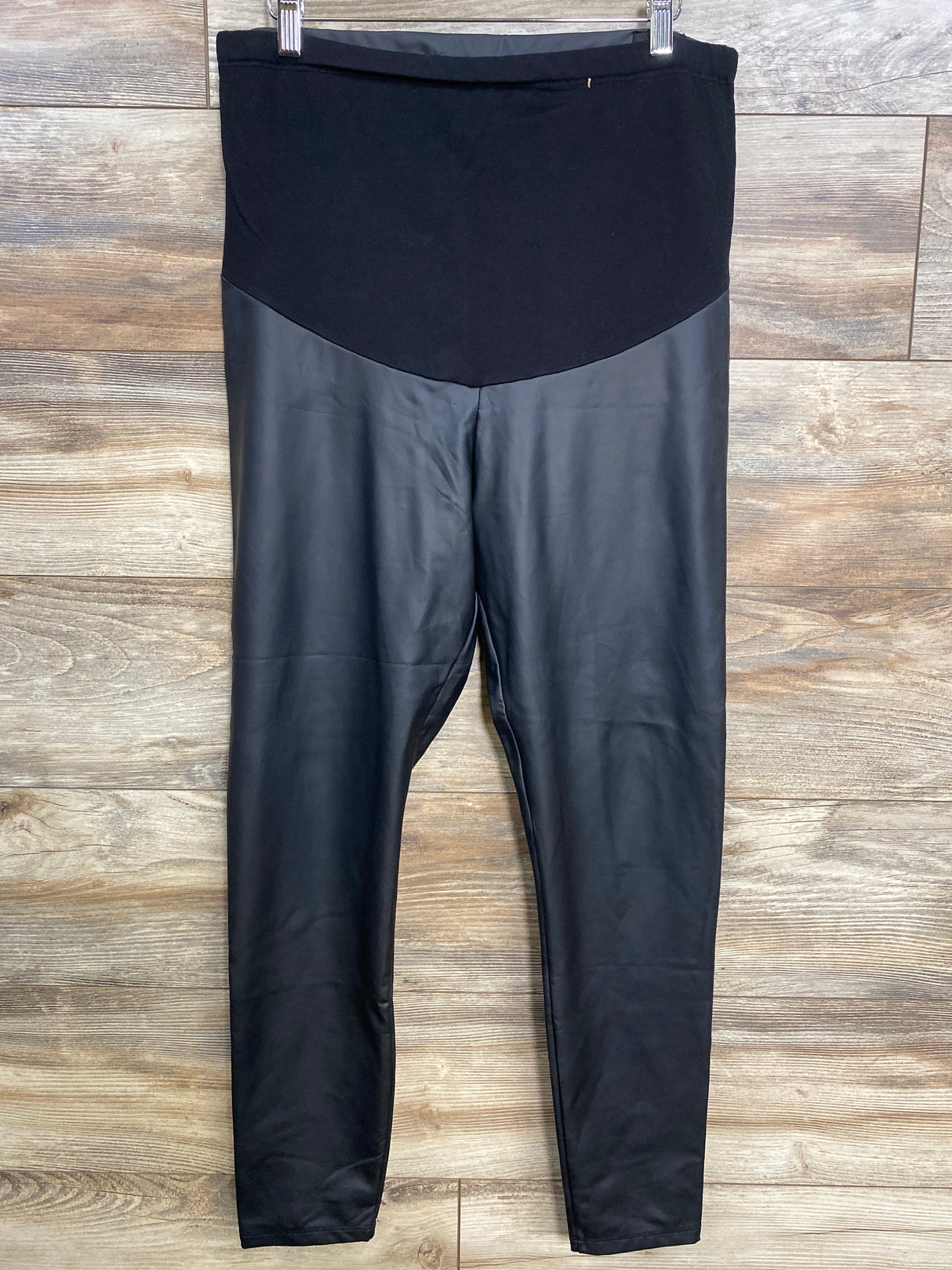 Faux Leather Leggings Black sz Large