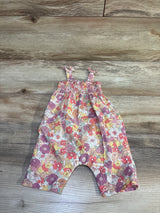 Disney Baby Winnie The Pooh Floral Smocked Romper Pink sz 0-3m