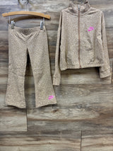 Nike 2pc Full Zip & Legging Set Taupe sz 3-4T