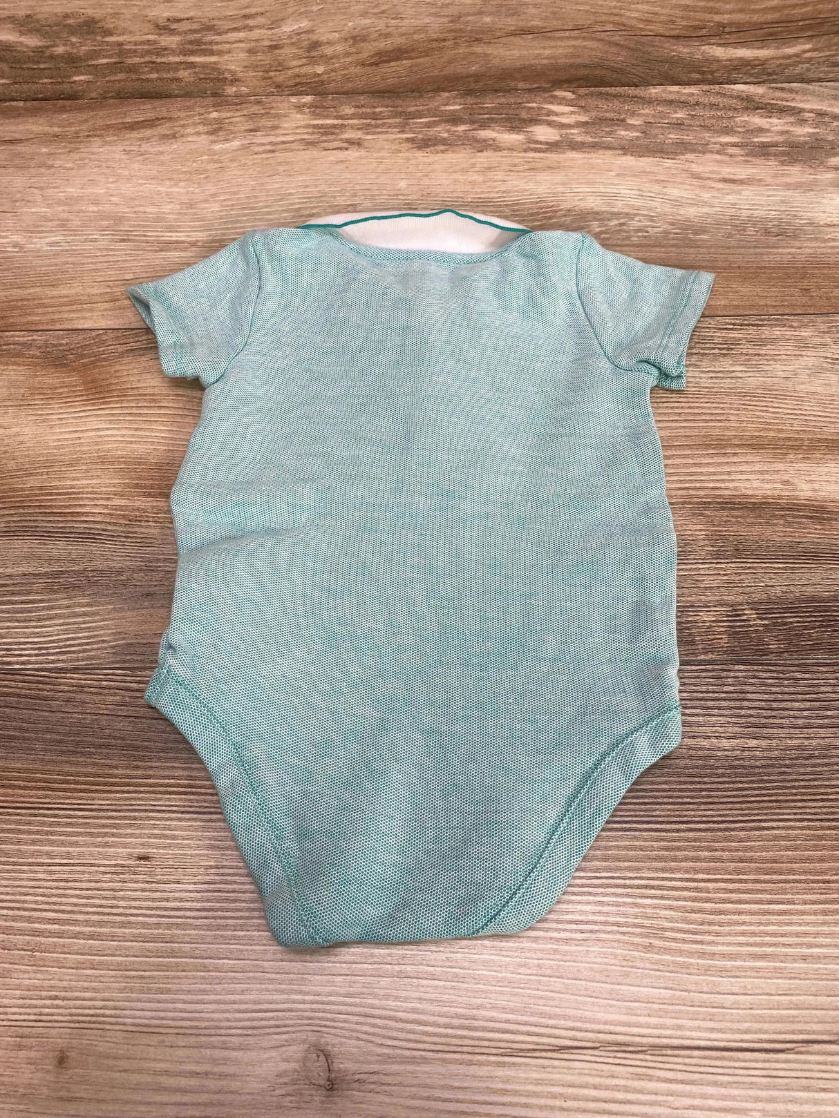 Janie and Jack Turtle Polo Bodysuit Green sz 6-12m