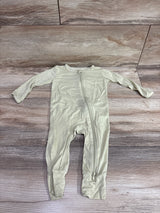 Bamboo Footless Sleeper Green sz 3-6m