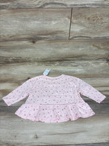NEW Carter's Peplum Top Pink sz 12m