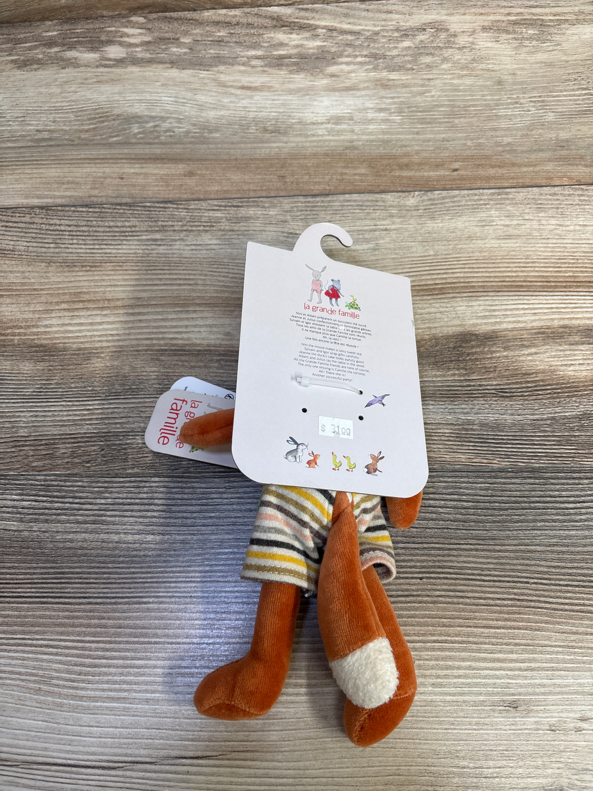 NEW La Grande Famille Moulin Roty - Gaspard the Fox Plush Toy