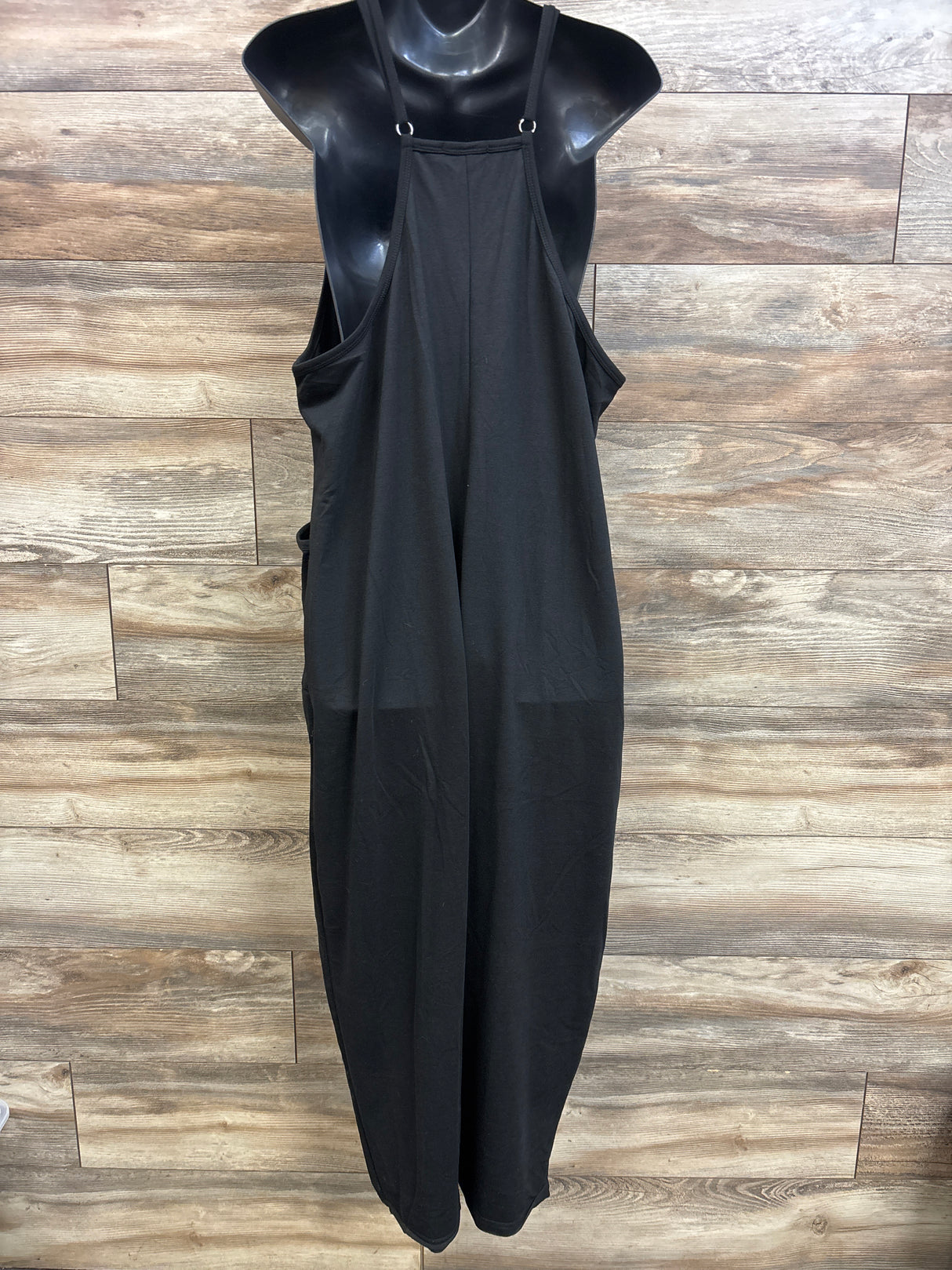 Ekouaer Maternity Casual Sleeveless Jumpsuit Black sz XXL