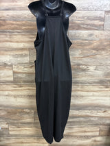Ekouaer Maternity Casual Sleeveless Jumpsuit Black sz XXL