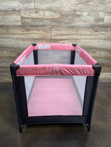 Dream On Me Nest Portable Play Yard, Black/Pink