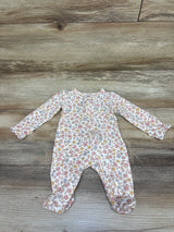 Carter's Floral Sleeper White sz Newborn