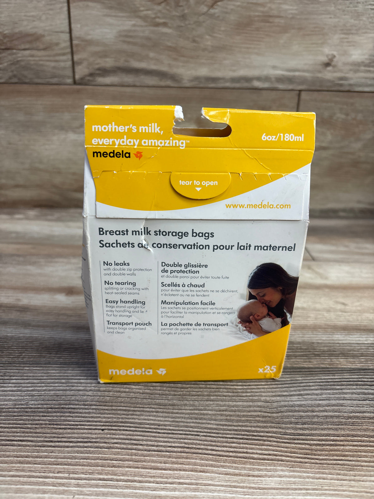 NEW Medela Breast Milk Storage Bags 25Ct. 6oz