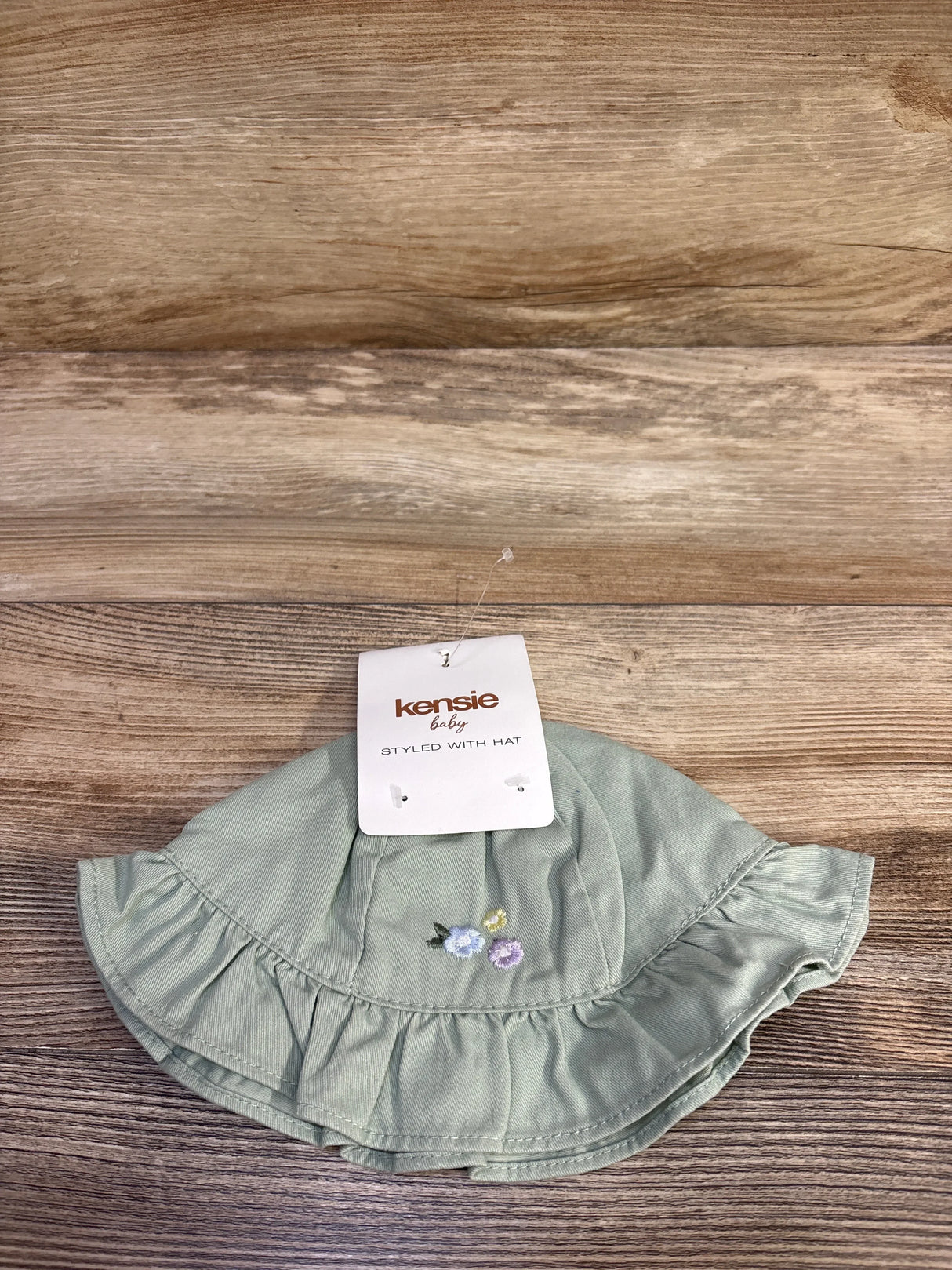 NEW Kensie Baby Embroidered Bucket Hat Green One Size