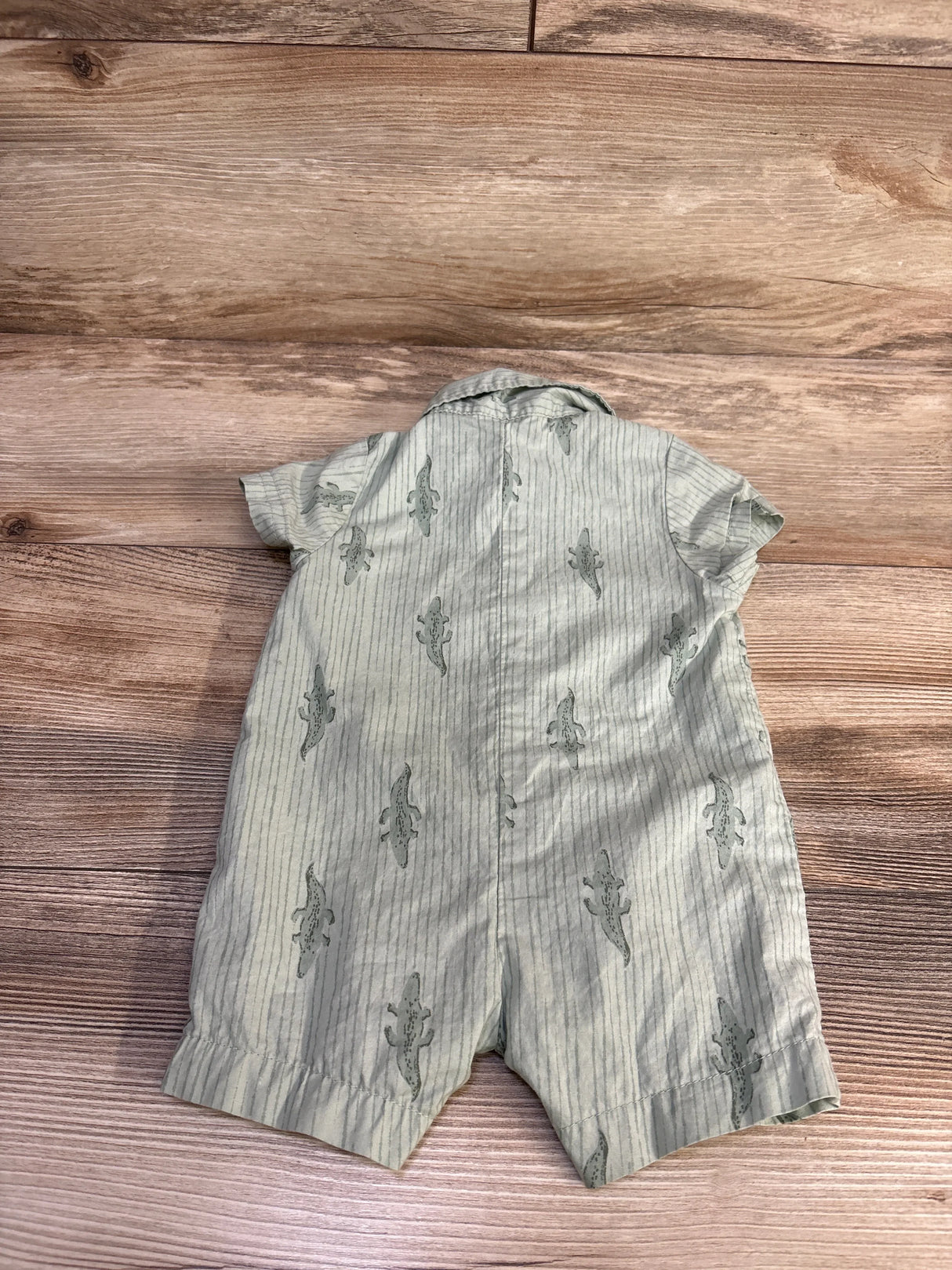 Child Of Mine Alligator Polo Romper Green sz 0-3m