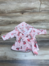 Floral Rainbows Hooded Robe Pink sz 0-9m