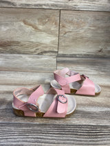 Old Navy Faux-Leather Double-Buckle Sandals Pink sz 3c