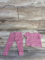 Penelope Mack 2pc Pajama Set Pink sz 12m