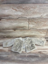 Baby Gap Faux Fur Open Cardigan Beige sz 6-12m