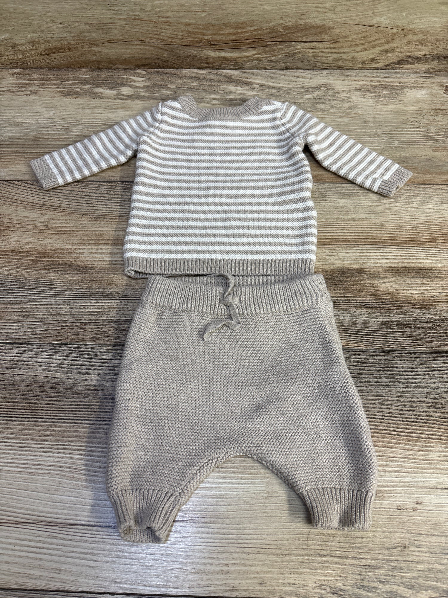 Simple Joys 2pc Knit Sweater & Pants Set Tan sz Newborn