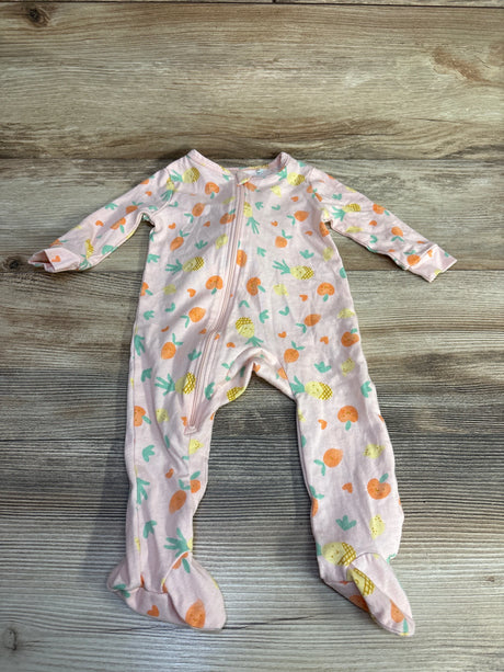 Laughing Llama Fruit Print Sleeper Pink sz 3m - Me n Mommy To Be