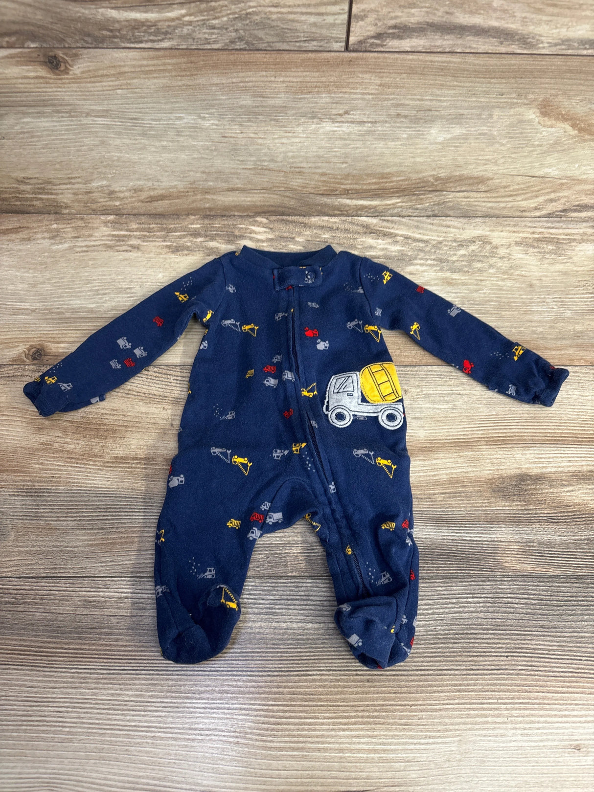 Simple Joys Truck Print Sleeper Navy sz Newborn