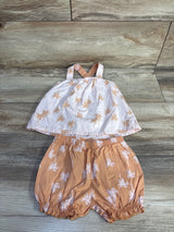 Just One You 2pc Palm Tree Top & Shorts Set Pink sz 9m