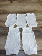 Carter's Tank Bodysuits 5pk White sz Preemie