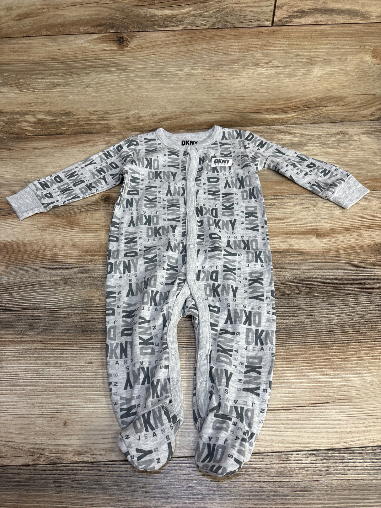 DKNY Logo Coverall Grey sz 6-9m