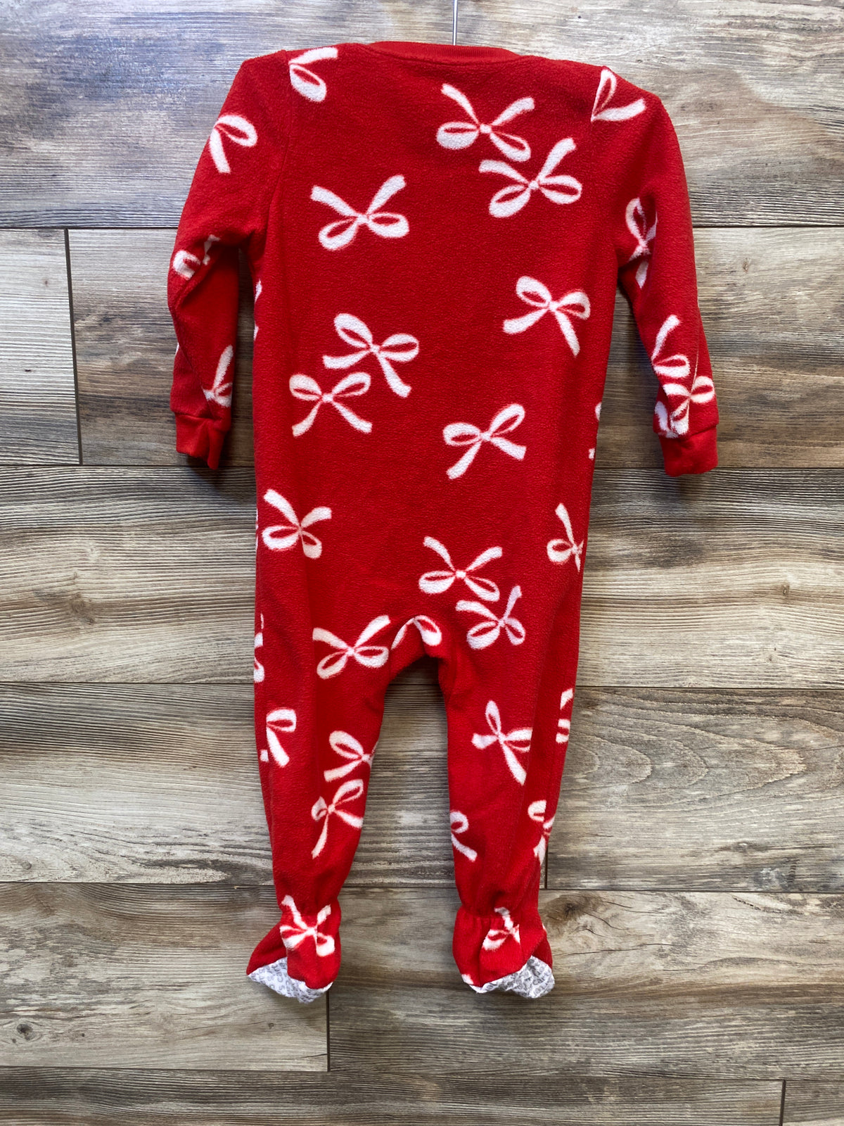 Carter's Bow Print Blanket Sleeper Red sz 24m