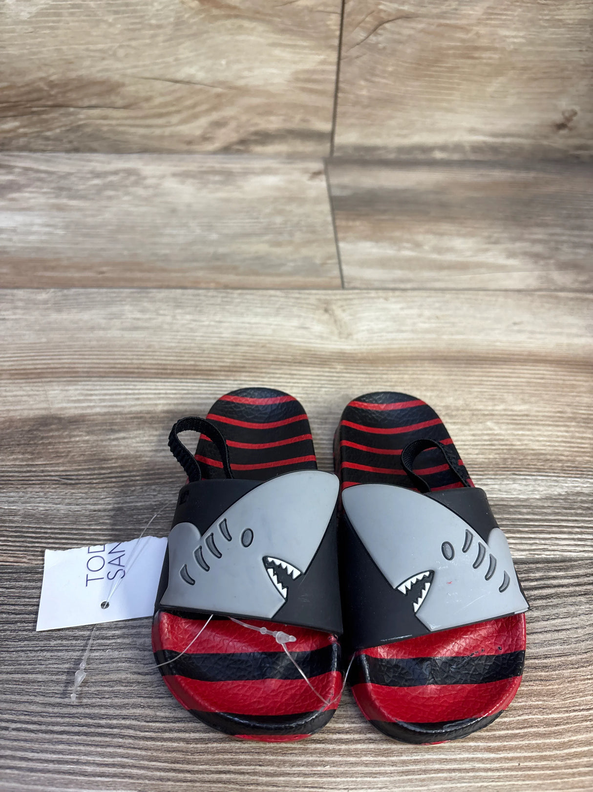 NEW Shark Slide Sandals Red sz 5-6c
