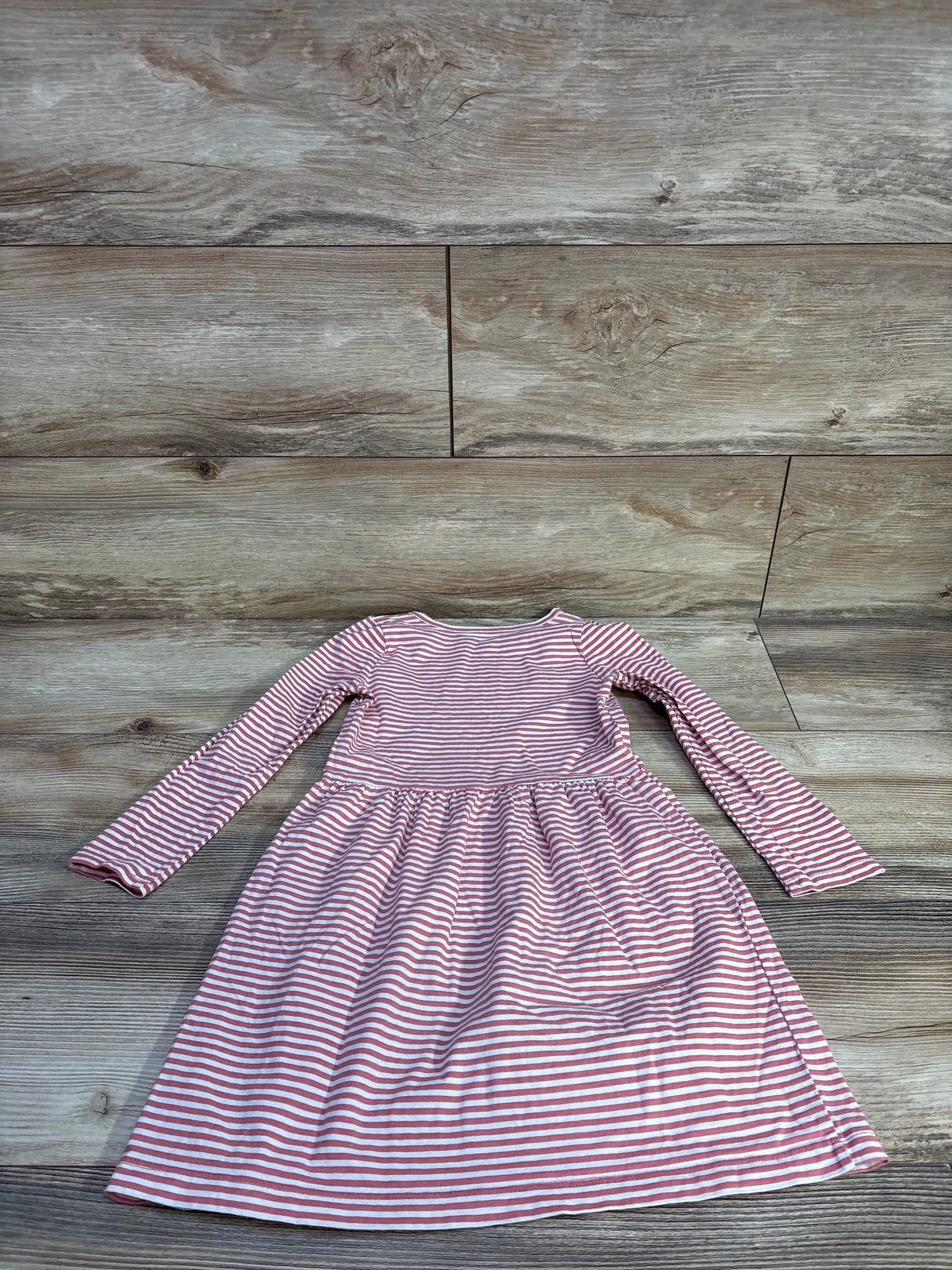 Carter's Long Sleeve Striped Dress Pink sz 5T