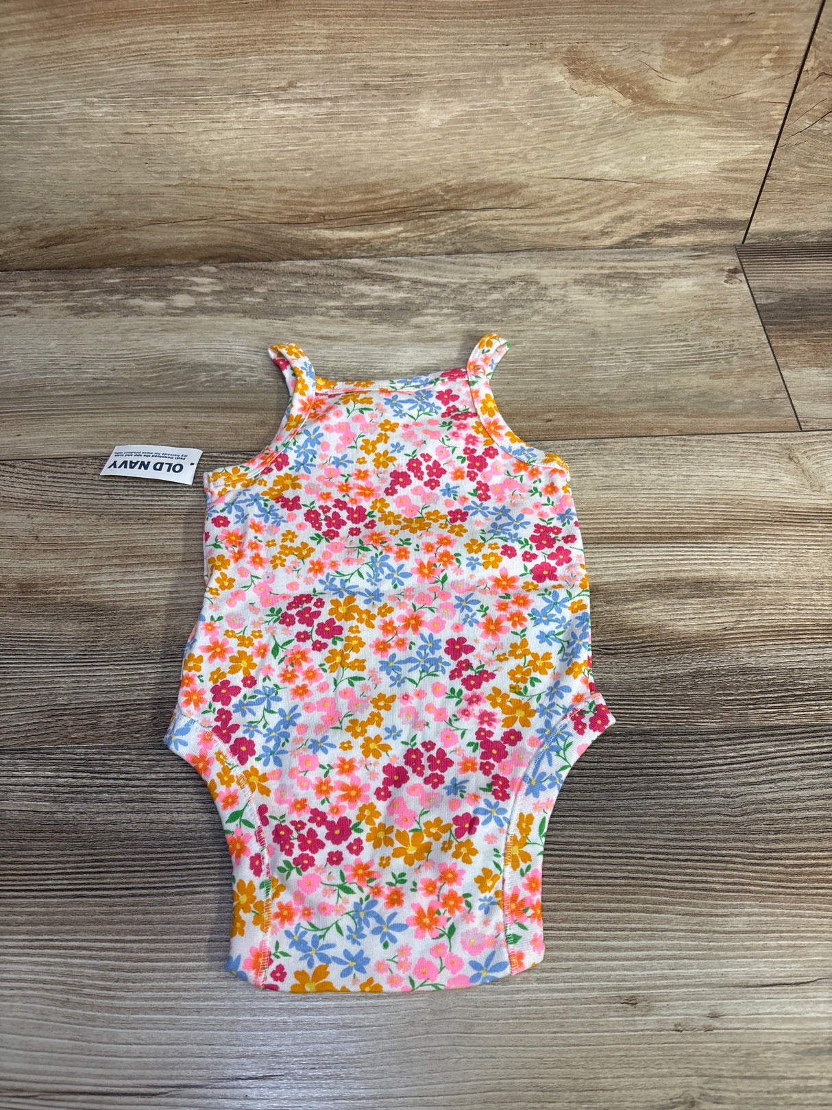 NEW Old Navy Floral Tank Bodysuit White sz 6-12m