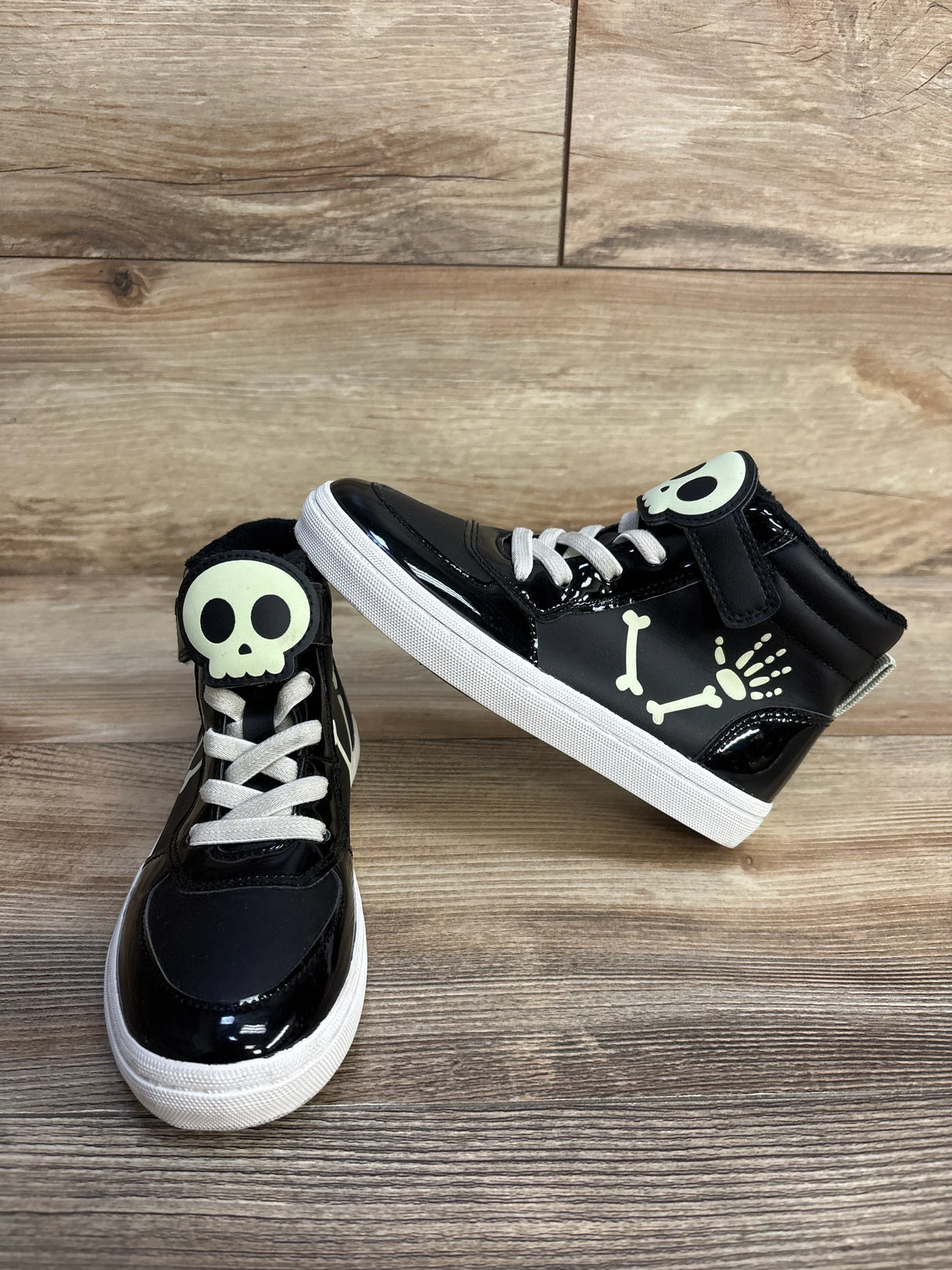 H&M Lined Skull Printed High Tops sz 12.5c