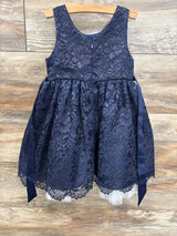 American Princess Navy Formal Lace Dress sz 3T