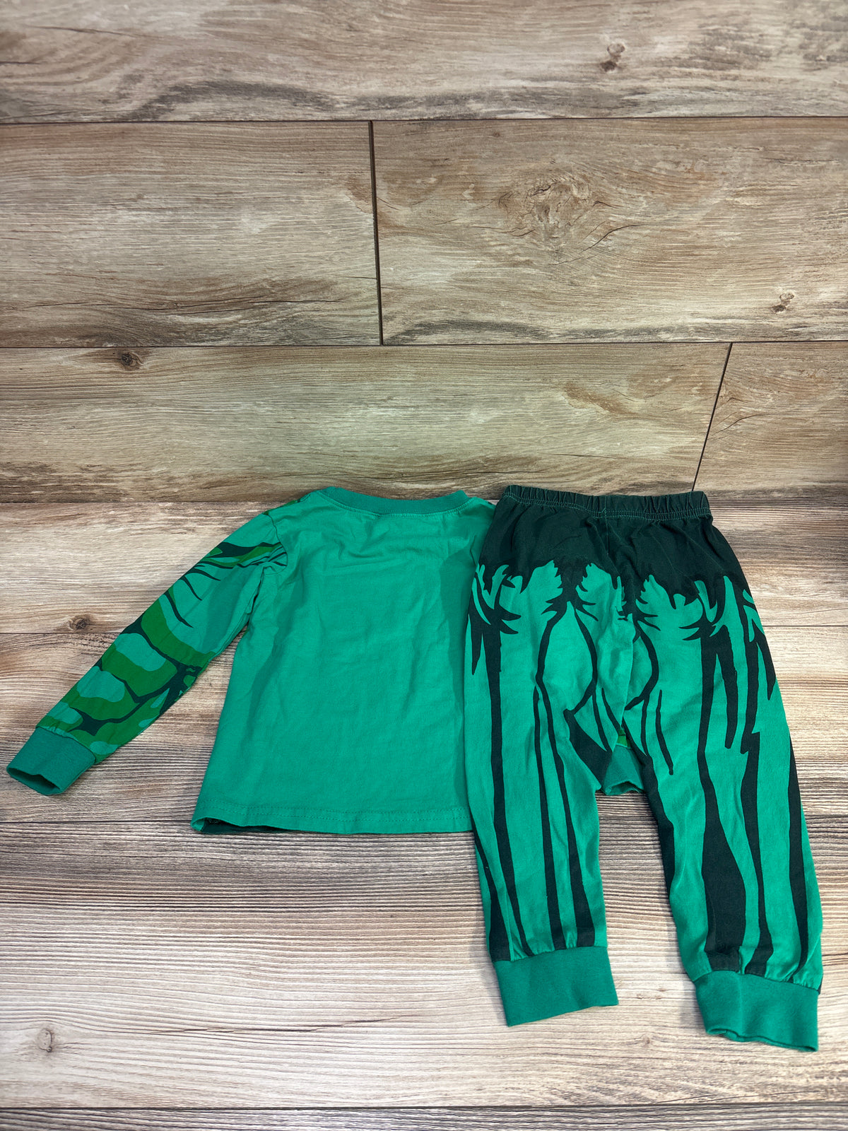 Baby Has 2pc Hulk Pajama Set Green sz 2/3T