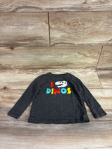 Old Navy Long Sleeve Dino Shirt Grey sz 2T