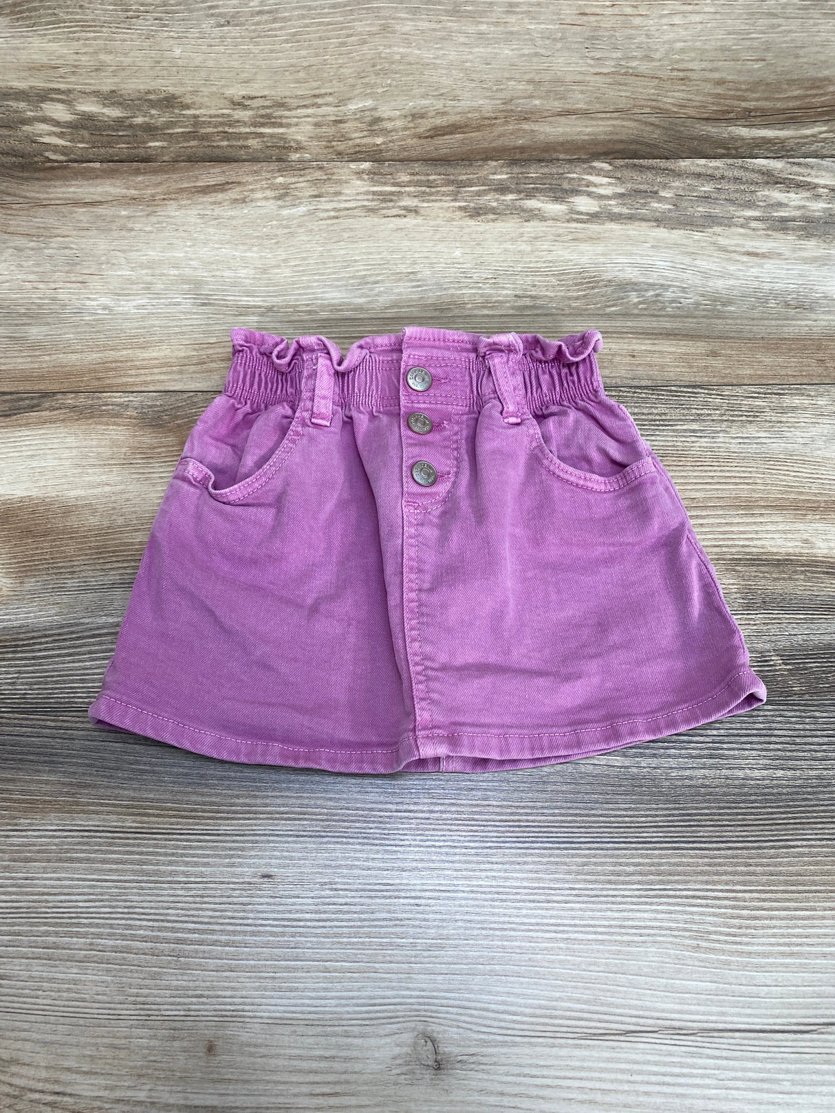 Zara Purple Denim Paper Bag Skirt sz 3-4T