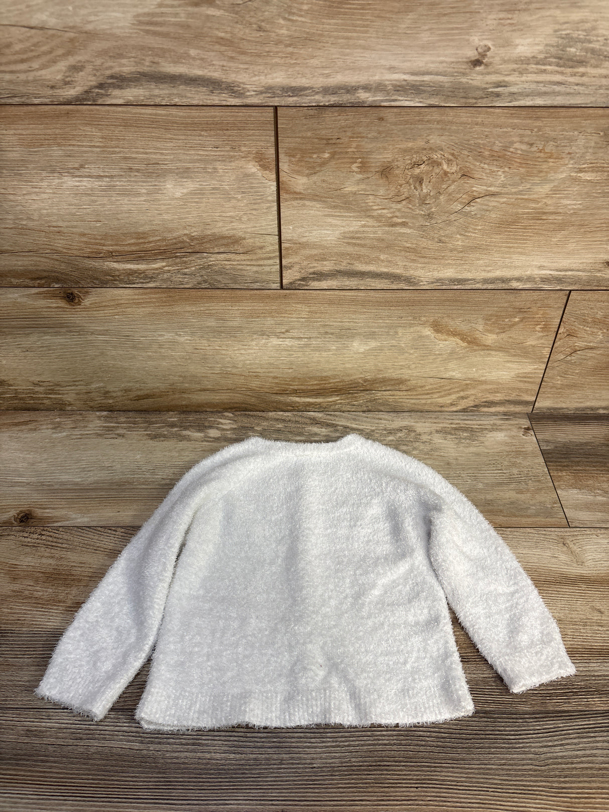 Modern Moments Fuzzy Button-Up Cardigan White sz 18m